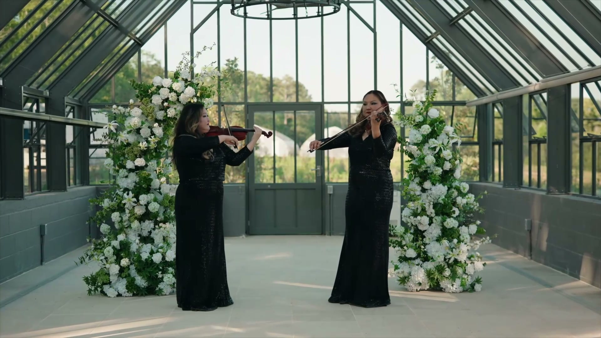 Bows & Roses performing at an elegant event